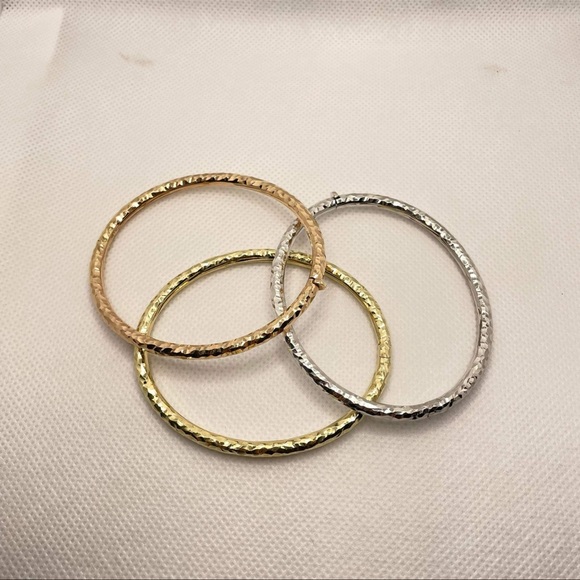 14k Italy gold Bangles - Picture 3 of 5